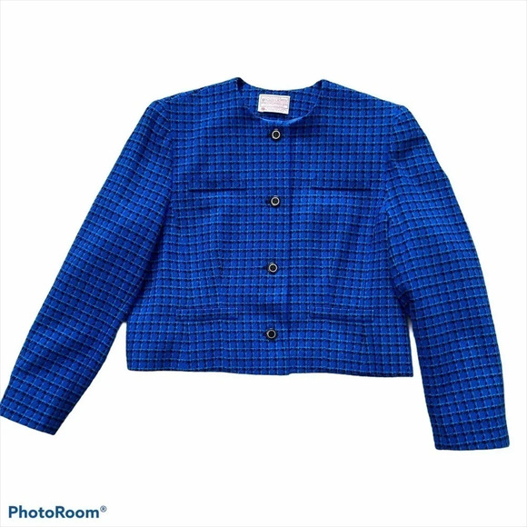 Vintage Pendleton Wool Cropped Blazer Jacket - Picture 8 of 14